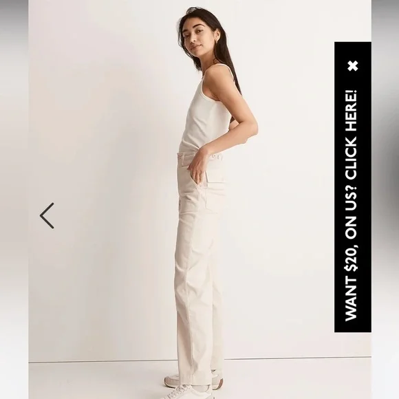New - Madewell The Perfect Vintage Wide-Leg Pant.  Perfect for fall - Spring. - Picture 2 of 6